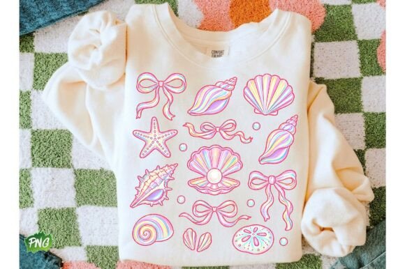 Download Summer Seashell Coquette PNG, Preppy - Summer Collection