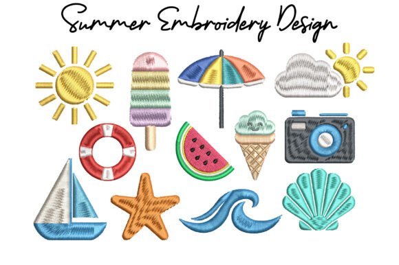 Download Summer Embroidery Design Bundle - Summer Collection