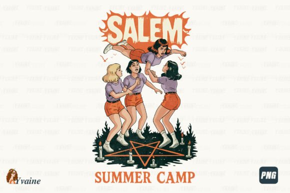 Download Retro Summerween PNG Salem Summer Camp - Summer Collection