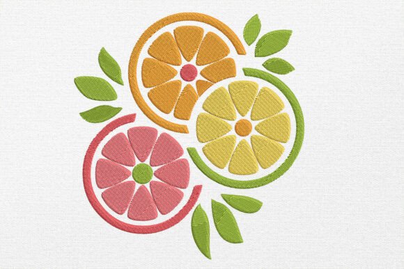 Download Summer Embroidery Lemon Design - Summer Collection