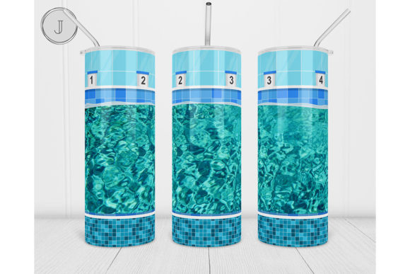 Download 20oz Swimming Pool Tumbler Summer Wrap - Summer Collection