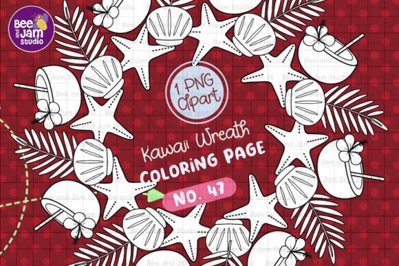 Download KDP Coloring Kawaii Beach Summer -47 - Summer Collection