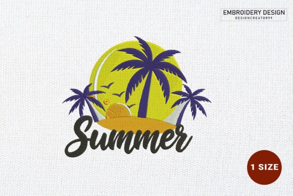Download Summer Embroidery Design - Summer Collection