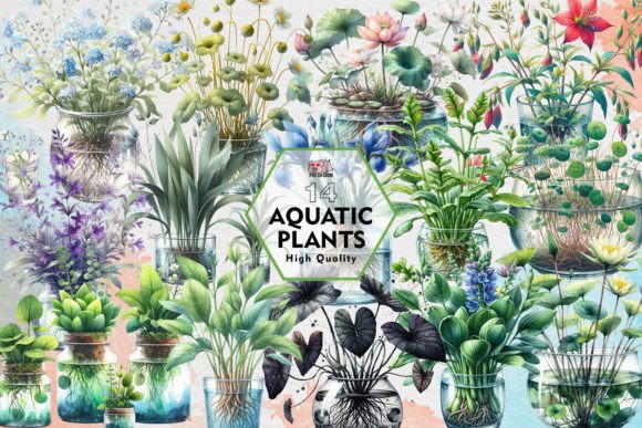 Download Aquatic Plants Clipart PNG Graphics - Plant Collection