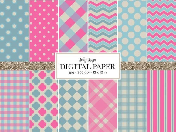 Download Blue and Pink Patterns - Blue and pink Collection