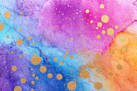 Download Rainbow Gold Watercolor Texture - Watercolor texture Collection