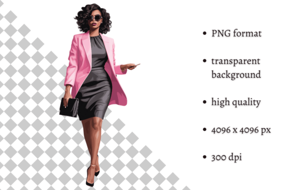 Download Fashion Lady Boss in Pink PNG Clipart - Pink png clipart Collection