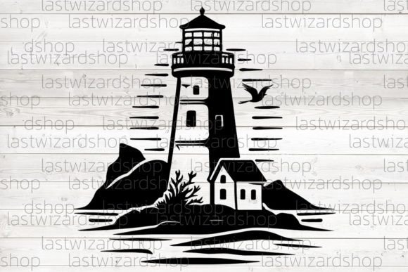 Download Lighthouse Silhouette, Summer Svg, Sea - Summer Collection